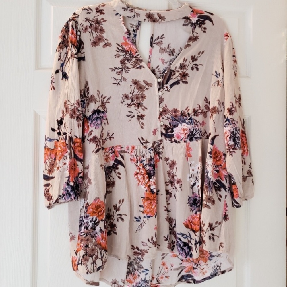 Floral Choker Style Top